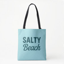 Salty Beach Life - Coastal Teal Blue Graphic Print