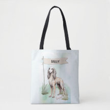Saluki Aquarela Cachorro Personalizado