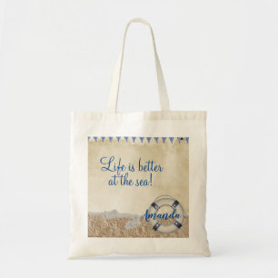 Bolsa Tote Salva-vidas na areia