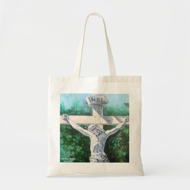 Bolsa Tote Salvador John 3:16 Trabalho de Arte Original (Frente)