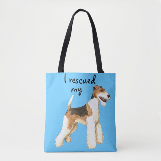 Bolsa Tote Salvamento de Terrier Fox com Fio (Frente)