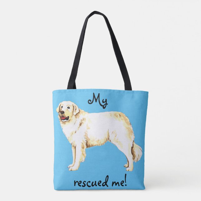 Bolsa Tote Salvamento Kuvasz (Verso)