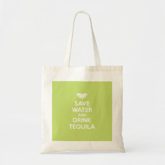 Bolsa Tote Salvar a água e beba o Tequila