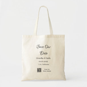 Bolsa Tote Salvar a data em detalhes simples de código de ver