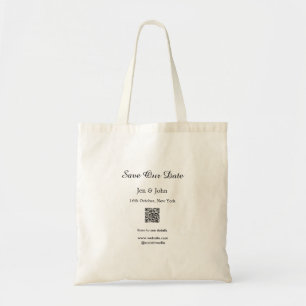 Bolsa Tote Salvar a data Verificar QR para obter detalhes do