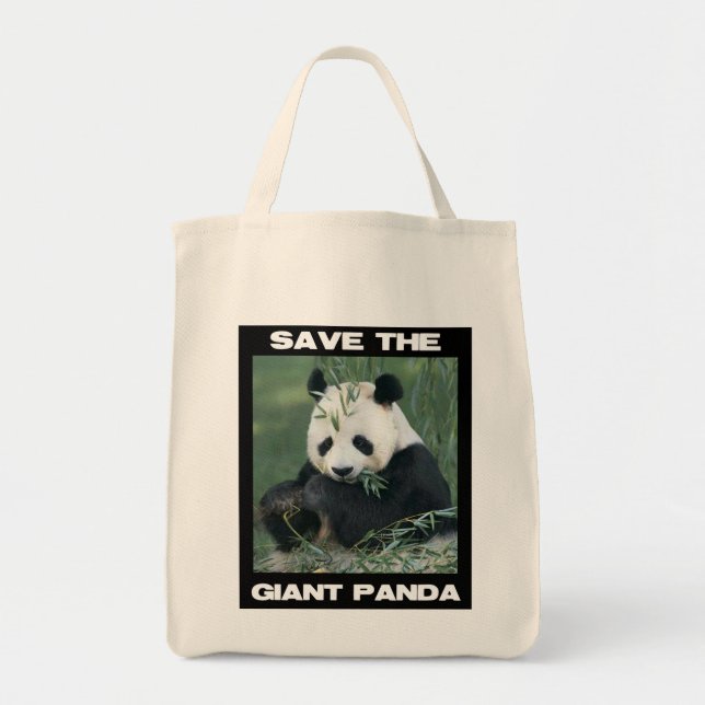 Bolsa Tote Salvar a panda gigante (Frente)