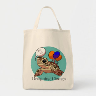 Bolsa Tote "Salvar nos" tartaruga de mar