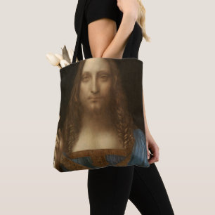 Bolsa Tote Salvator Mundi de Leonardo da Vinci (Jesus Cristo)