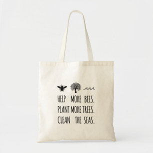 Bolsa Tote Salve a Camisa das Abelhas, Plantações Limpas