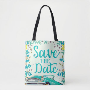 Bolsa Tote Salve A Data Vintage Carro Clássico Antigo.