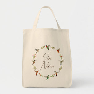 Bolsa Tote Salve a Natureza e Aves Hummingaves
