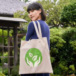 Bolsa Tote Salve a Natureza, Salve a Terra Eco-Inspirado