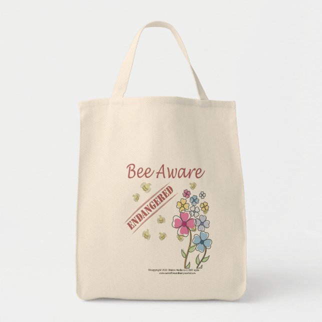 Bolsa Tote Salve as abelhas (Frente)
