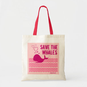 Bolsa Tote Salve As Baleias - Consciência Ambiental