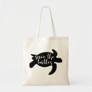 Bolsa Tote Salve as tartarugas e a vida marinha