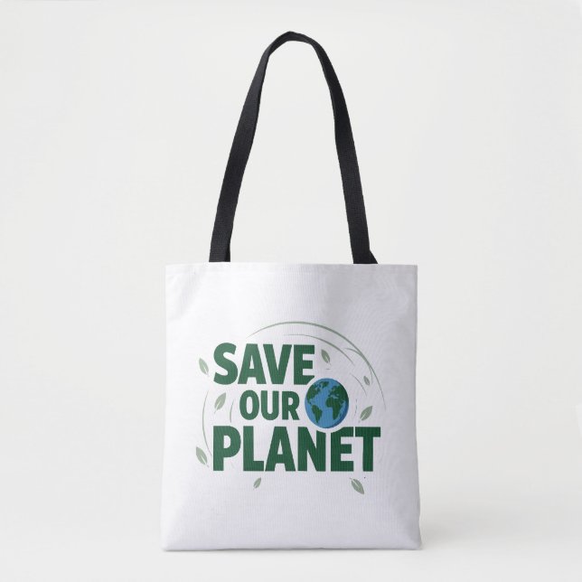 Bolsa Tote Salve nosso planeta (Frente)