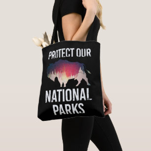 Bolsa Tote Salve Nossos Parques Nacionais Retro Bison Explora