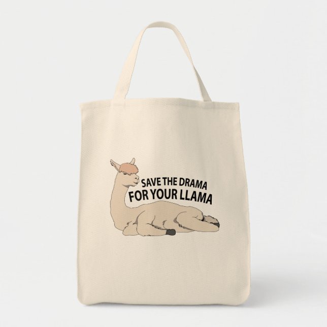 Bolsa Tote Salve O Drama Llama (Frente)