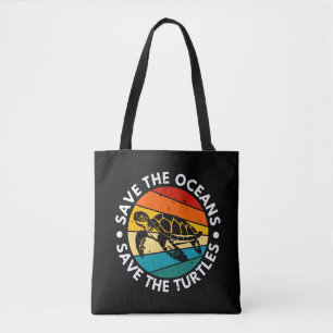 Bolsa Tote Salve Os Oceanos Salve As Tartarugas