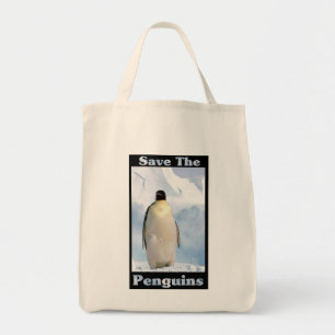 Bolsa Tote Salve os pinguins