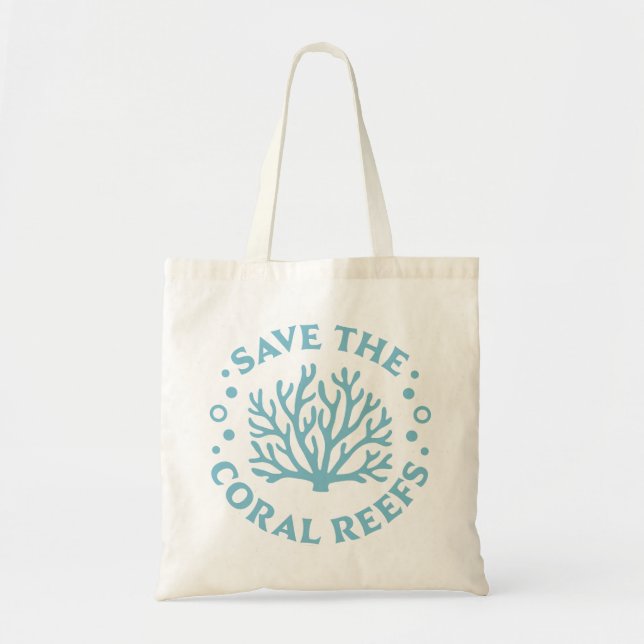 Bolsa Tote Salve os recifes de coral (Frente)