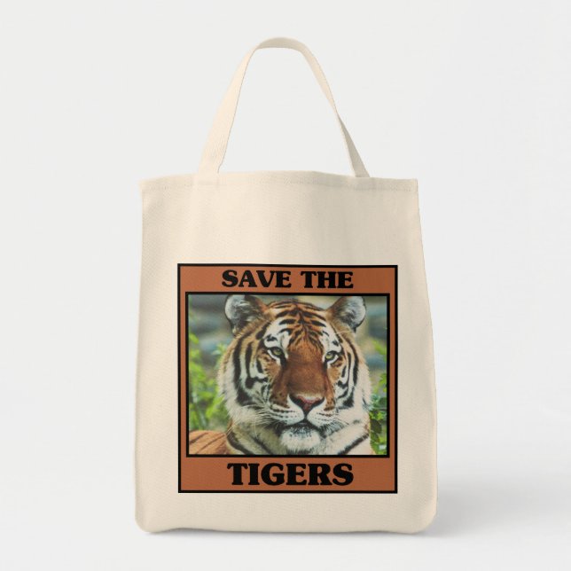 Bolsa Tote Salve os Tigres (Frente)
