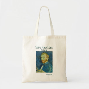 Bolsa Tote Salve seus ouvidos - Vincent engraçado