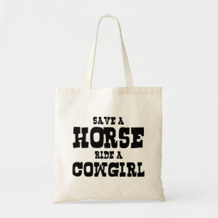 BOLSA TOTE SALVE UMA CAVALEIRA DE CAVALO UMA GAROTA