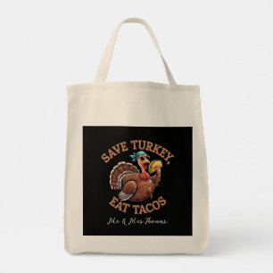 Bolsa Tote Salve uma Turquia, coma Tacos! Uma Ação de Graças
