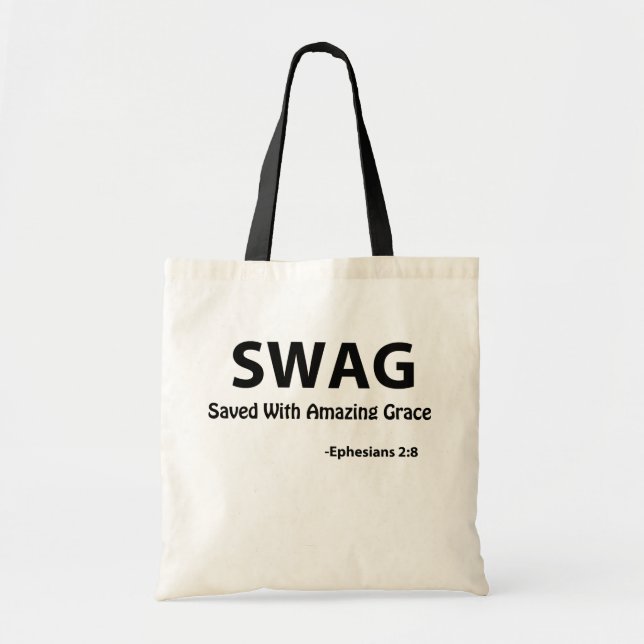 Bolsa Tote Salvo com graça Personalizar (Frente)