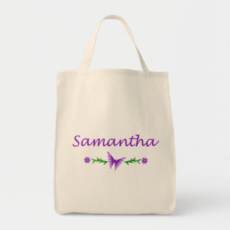 Bolsa Tote Samantha (borboleta roxa)