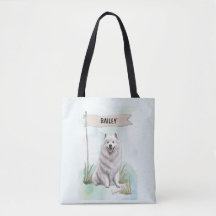 Samoyed Aquarela Cachorro Personalizado