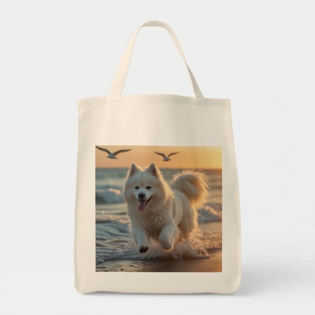 Bolsa Tote Samoyed Elegant Tote Bag (Frente)