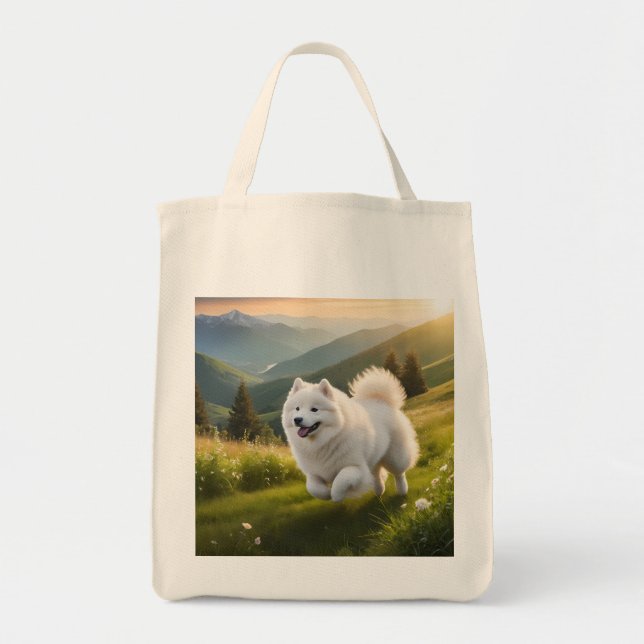 Bolsa Tote Samoyed Elegant Tote Bag (Frente)