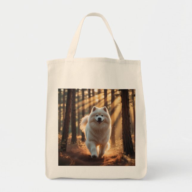 Bolsa Tote Samoyed Elegant Tote Bag (Frente)