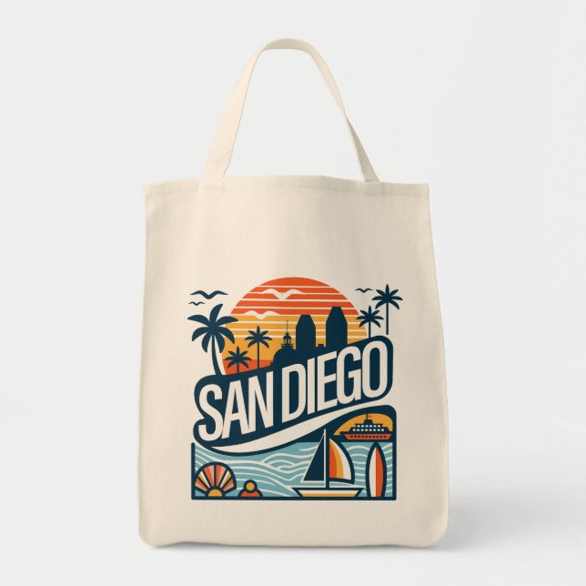 Bolsa Tote San Diego California (Frente)
