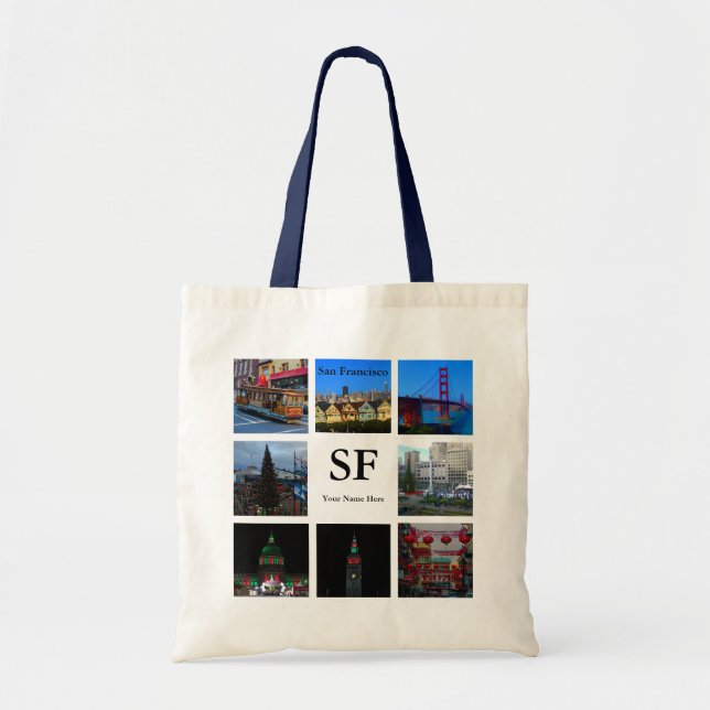 Bolsa Tote San Francisco Atrações Colagem #3 Tote Bag (Frente)