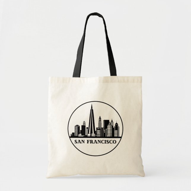 Bolsa Tote San Francisco California City Skyline Tote Bag (Frente)