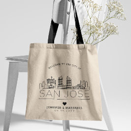 Bolsa Tote San Jose, Casamento na Califórnia | Linha Skyline