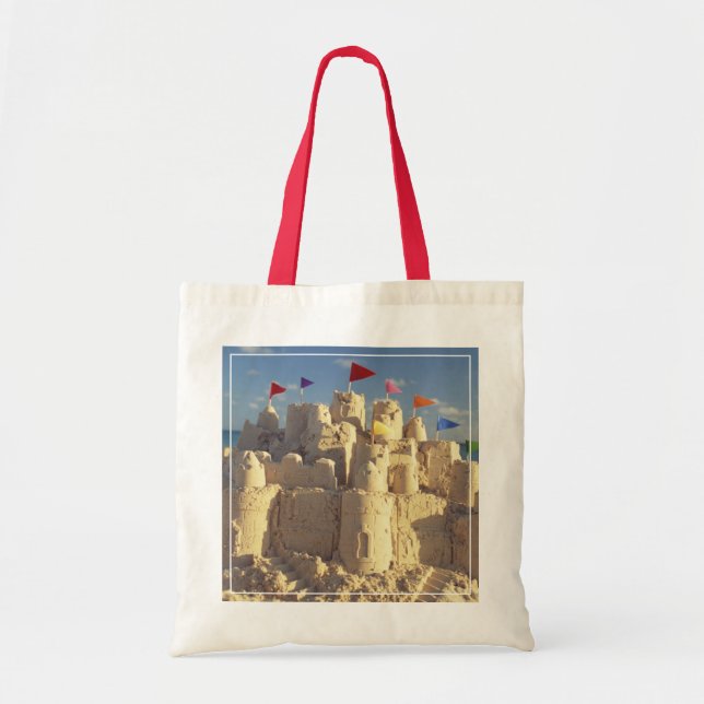Bolsa Tote Sandcastle na praia (Frente)