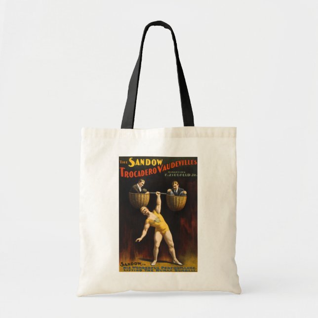 Bolsa Tote Sandow Eugen Sandow Vaudeville Weightlifter (Frente)