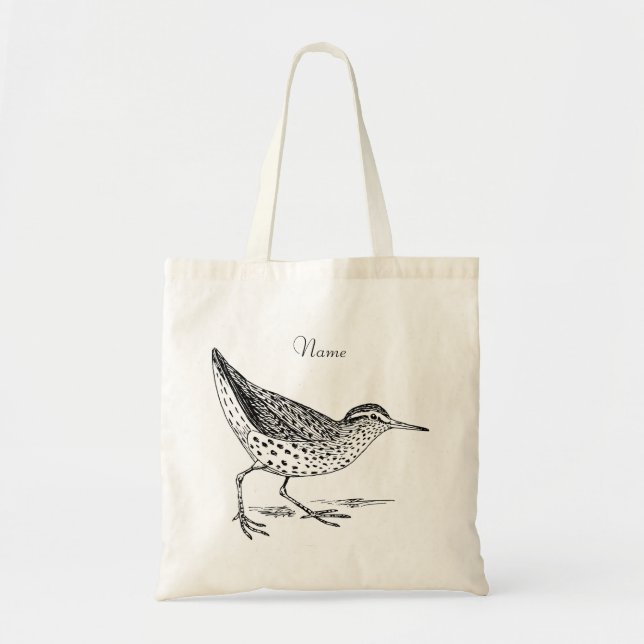 Bolsa Tote Sandpiper Shorebird Thunder_Cove (Frente)