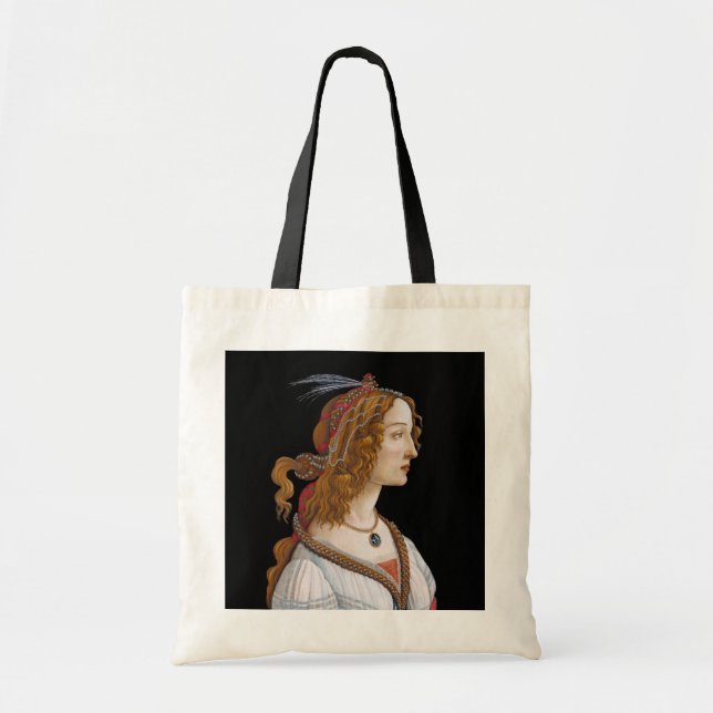 Bolsa Tote Sandro Botticelli - Retrato de Simonetta Vespucci (Frente)