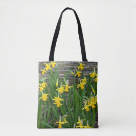 Bolsa Tote Sangue de Daffodil Amarelo Floral