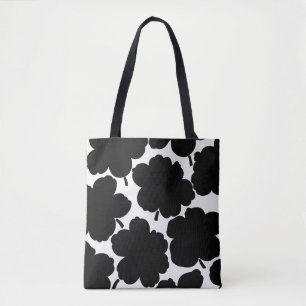 Bolsa Tote Sangue monocromático preto e branco
