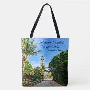Bolsa Tote Sanibel Island Flórida Farol Beacon da Esperança