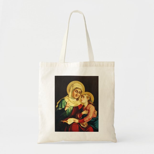 Bolsa Tote Santa Ana e Virgem Maria (Frente)
