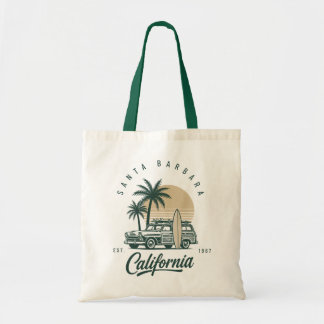 Bolsa Tote Santa Barbara Califórnia Estação de Surf Vintage W