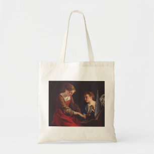 Bolsa Tote Santa Cecília e um Anjo por Orazio Gentileschi