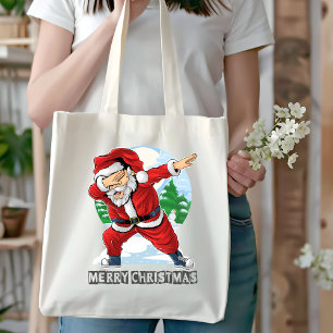Bolsa Tote Santa Claus Dabbing Dance Tote Bag